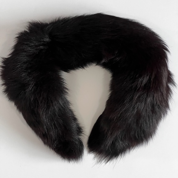 Accessories - Vintage Dark Brown Fox Fur Collar